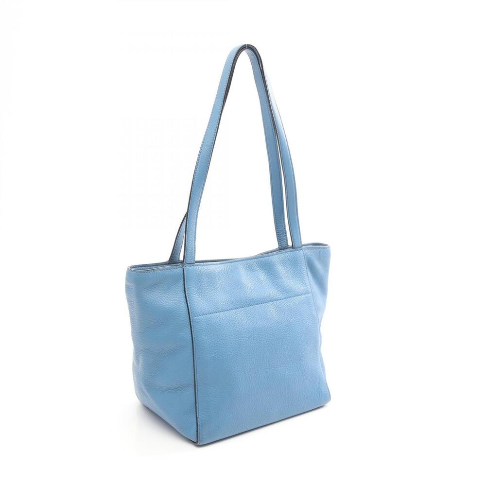 Prada VITELLO PHENIX Tote Bag Leather Blue - Picture 1 of 9